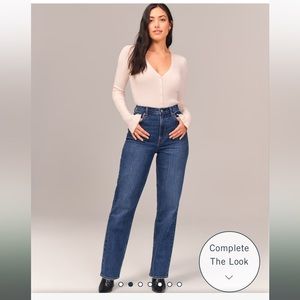 Abercrombie Curve Love Ultra High Rise 90s Straight Jean